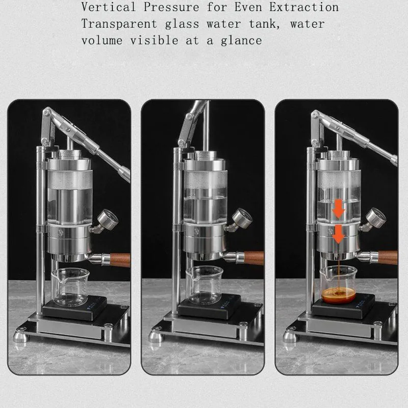 Home Barista - Manuel Kollu Espresso Makinesi Paslanmaz Çelik