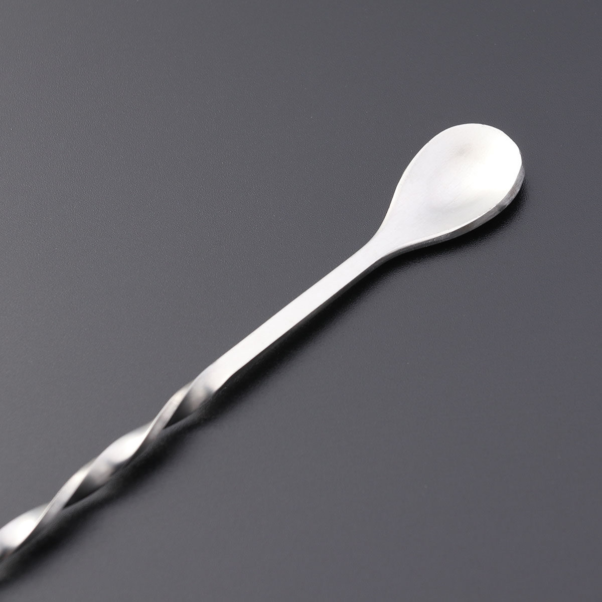 Bar Spoon Twisted - Paslanmaz Çelik Bükümlü Kaşık Karıştırma Çatalı