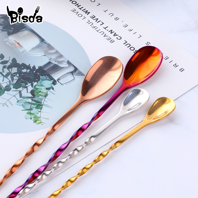 Çatallı Kokteyl Bar Kaşıkları, - Bar Spoon Twisted incelemesi ve fiyatı